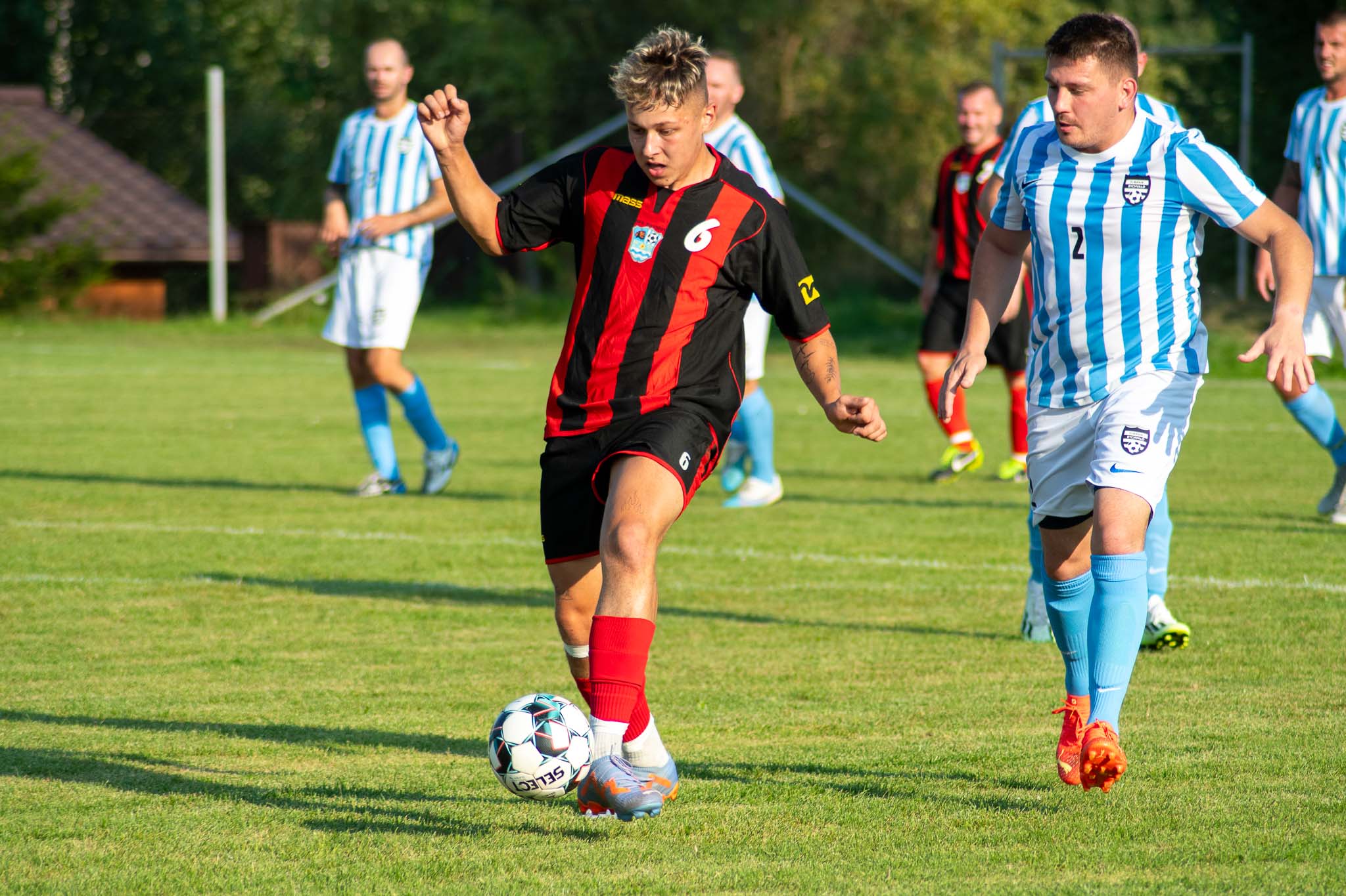 Hatrick Kurušty nestačil: Baník Rychvald podlehl silnému Havířovu před domácími fanoušky.